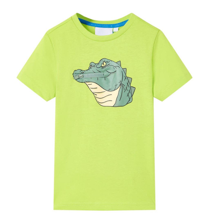 T-shirt pour enfants vert citron 116 | Mobilier & Déco
