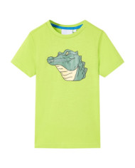 T-shirt pour enfants vert citron 116 | Mobilier & Déco