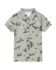 Chemise pour enfants mélange kaki clair 92 | Mobilier & Déco