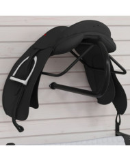 Porte-selle mural noir fer | Mobilier & Déco