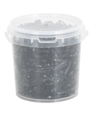 Bandes tressées pour chevaux 1500 pcs silicone noir | Mobilier & Déco