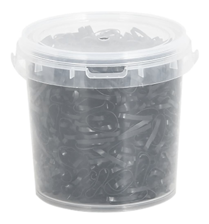 Bandes tressées pour chevaux 1500 pcs silicone noir | Mobilier & Déco