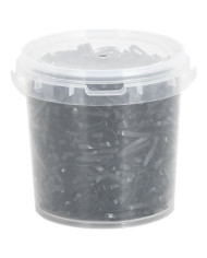 Bandes tressées pour chevaux 1500 pcs silicone noir | Mobilier & Déco