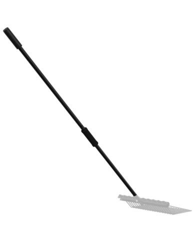 Poignée de fourche Ø3,5x127,5 cm noir acier | Mobilier & Déco