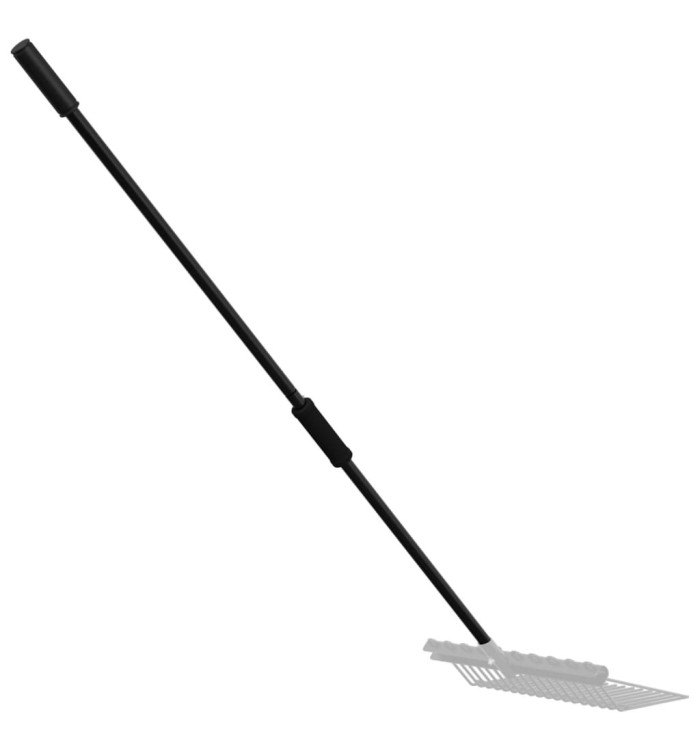 Poignée de fourche Ø3,5x127,5 cm noir acier | Mobilier & Déco