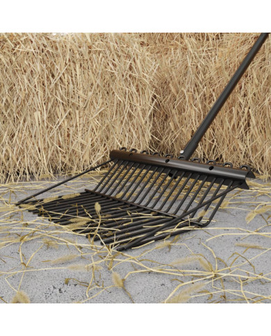 Tête de fourche avec 18 dents noir acier | Mobilier & Déco