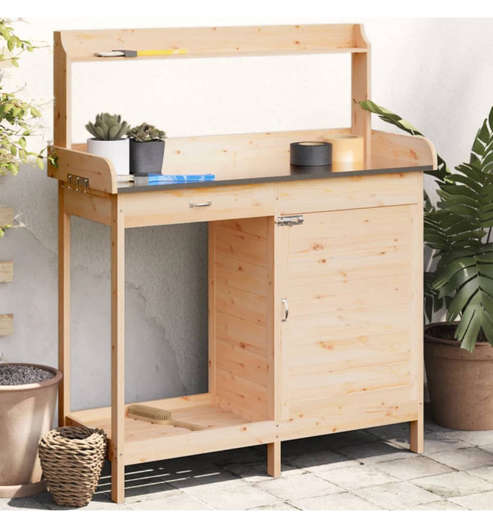 Table de rempotage avec armoire bois massif de sapin | Mobilier & Déco