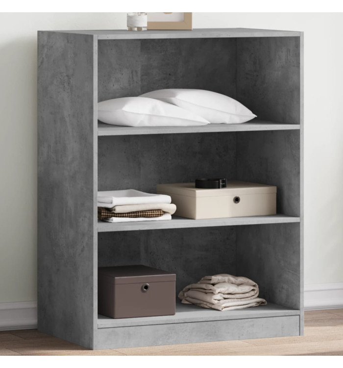 Garde-robe gris béton 77x48x102 cm bois d'ingénierie | Mobilier & Déco