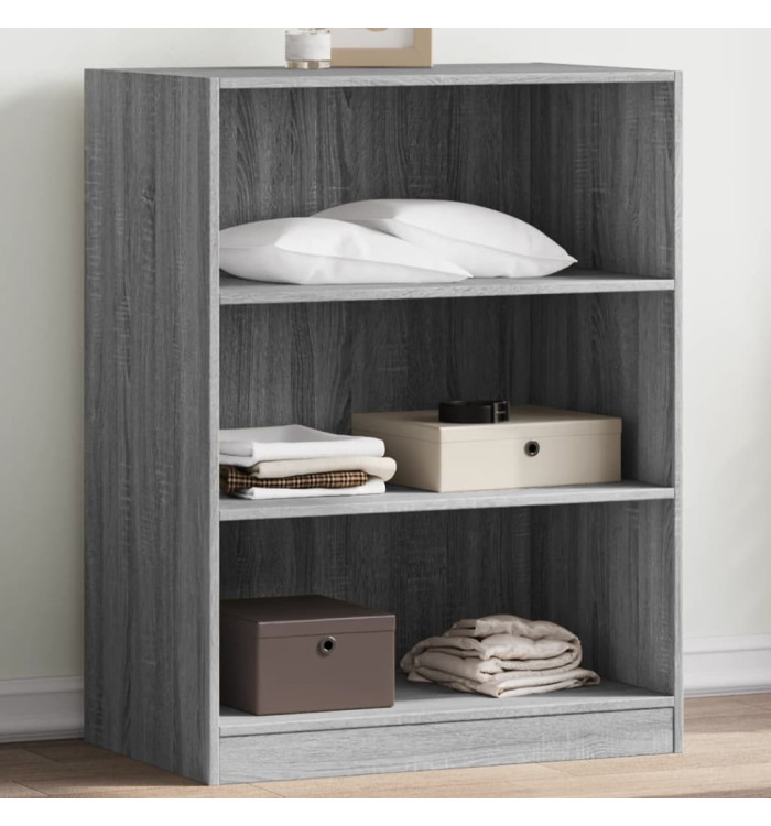 Garde-robe sonoma gris 77x48x102 cm bois d'ingénierie | Mobilier & Déco