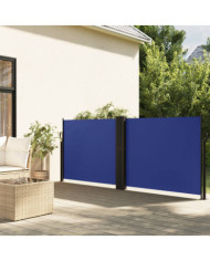 Auvent latéral rétractable bleu 140x1200 cm | Mobilier & Déco