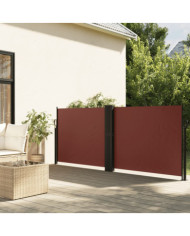 Auvent latéral rétractable marron 120x1200 cm | Mobilier & Déco
