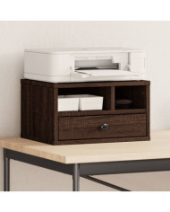 Support d'imprimante chêne marron 40x32x22,5 cm bois ingénierie | Mobilier & Déco