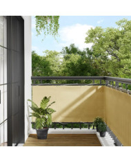 Écran de balcon sable 75x400 cm 100% polyester oxford | Mobilier & Déco