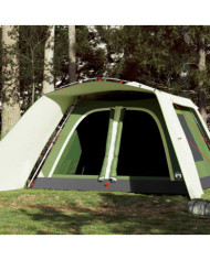 Tente familiale avec porche 9 personnes vert dégagement rapide | Mobilier & Déco