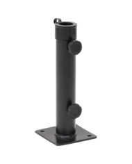 Base de parasol pour mât Ø38/48 mm noir mat acier | Mobilier & Déco
