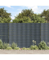 Brises-vues de jardin 10 pcs noir 252,5x19 cm PVC | Mobilier & Déco