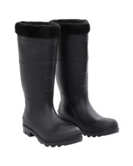 Bottes de pluie avec chaussettes amovibles noir taille 42 PVC | Mobilier & Déco