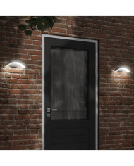 Appliques murales LED d'extérieur 2 pcs noir | Mobilier & Déco