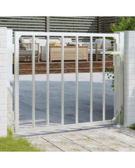 Portail de jardin 100x75 cm acier inoxydable | Mobilier & Déco