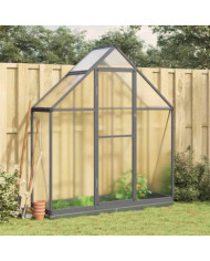 Serre avec cadre de base anthracite 169x58x202 cm aluminium | Mobilier & Déco