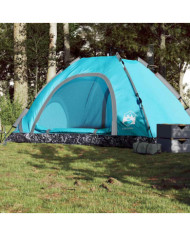 Tente de camping 5 personnes bleu libération rapide | Mobilier & Déco