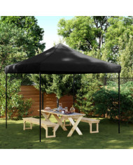 Tente de réception pliable escamotable noir 292x292x315 cm | Mobilier & Déco