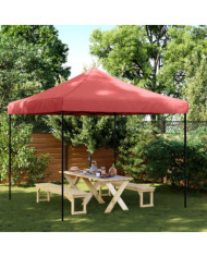 Tente de réception pliable escamotable bordeaux 292x292x315 cm | Mobilier & Déco