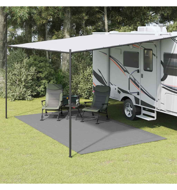 Tapis de tente gris clair 4,5x2,5 m | Mobilier & Déco