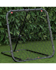 Filet de rebond de football réglable noir 84x73x60-80 cm acier | Mobilier & Déco