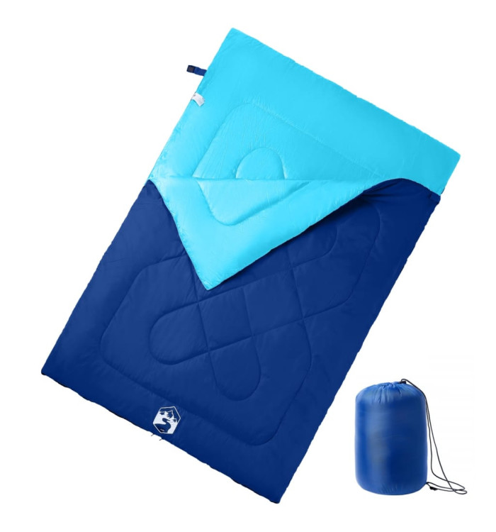 Sac de couchage double et oreillers adultes camping 3-4 saisons | Mobilier & Déco