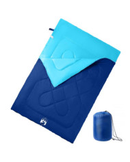 Sac de couchage double et oreillers adultes camping 3-4 saisons | Mobilier & Déco