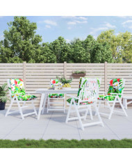 Coussins de chaise à dossier bas lot de 4 multicolore | Mobilier & Déco