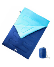 Sac de couchage double et oreillers adultes camping 3-4 saisons | Mobilier & Déco