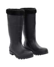 Bottes de pluie avec chaussettes amovibles noir taille 41 PVC | Mobilier & Déco
