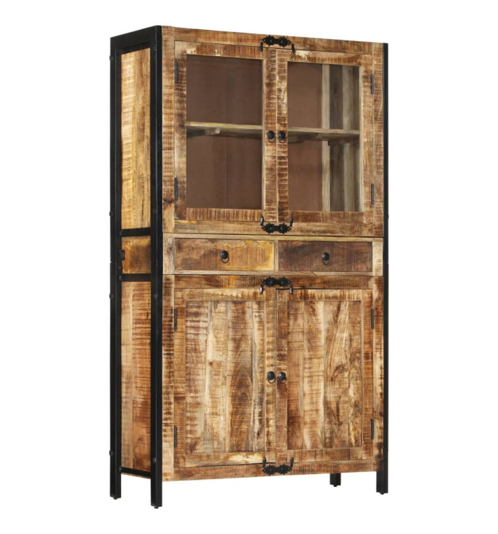 Buffet 100x40x175 cm bois de manguier brut massif | Mobilier & Déco