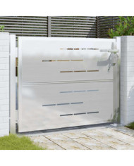 Portail de jardin 100x75 cm acier inoxydable | Mobilier & Déco