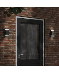 Applique murale d'extérieur noir acier inoxydable | Mobilier & Déco