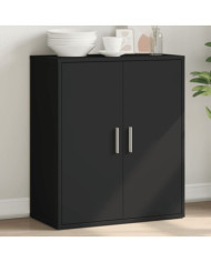 Buffet noir 60x31x70 cm bois d'ingénierie | Mobilier & Déco