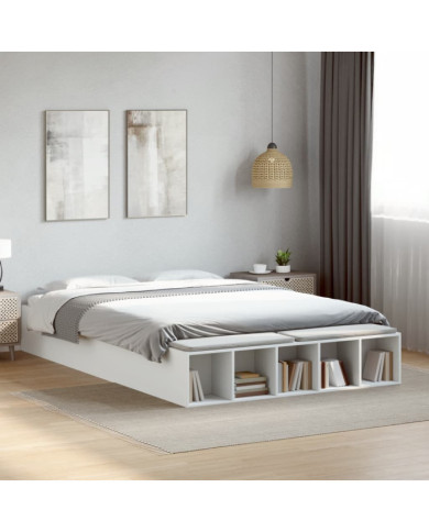 Cadre de lit sans matelas blanc 160x200 cm | Mobilier & Déco