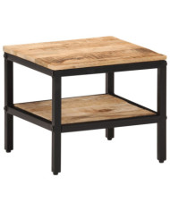 Table basse 35x35x30 cm bois de manguier massif brut | Mobilier & Déco