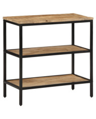 Table console 70x35x70 cm bois de manguier massif brut | Mobilier & Déco