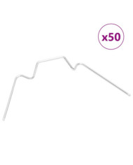 Clips pour serre 50 pcs type W acier galvanisé | Mobilier & Déco