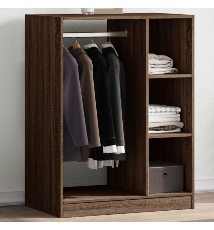 Garde-robe chêne marron 77x48x102 cm bois d'ingénierie | Mobilier & Déco