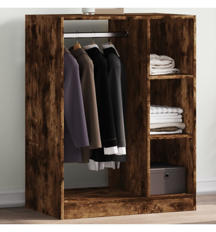 Garde-robe chêne fumé 77x48x102 cm bois d'ingénierie | Mobilier & Déco