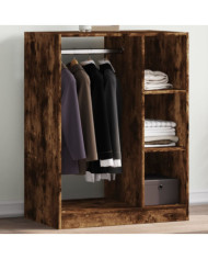 Garde-robe chêne fumé 77x48x102 cm bois d'ingénierie | Mobilier & Déco