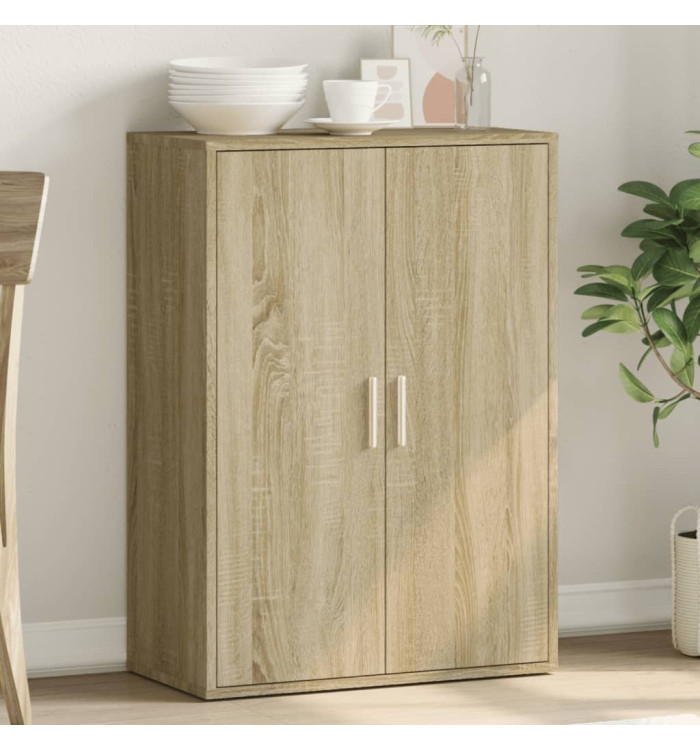 Buffet chêne sonoma 60x31x84 cm bois d'ingénierie | Mobilier & Déco