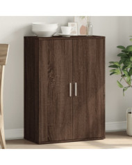 Buffet chêne marron 60x31x84 cm bois d'ingénierie | Mobilier & Déco