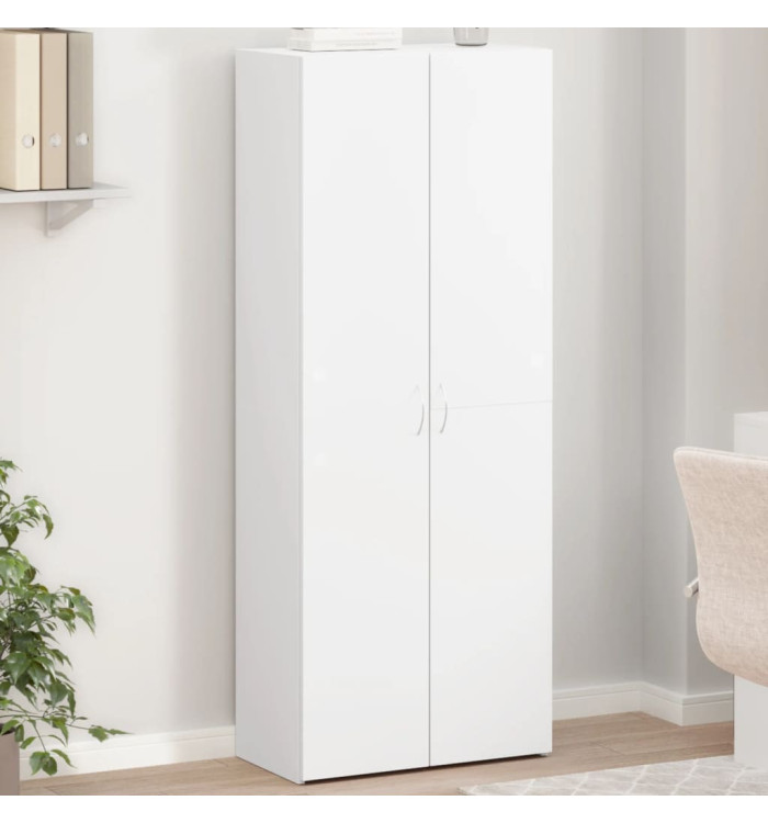 Armoire de classement blanc 60x32x153 cm bois d'ingénierie | Mobilier & Déco
