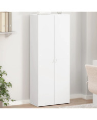 Armoire de classement blanc 60x32x153 cm bois d'ingénierie | Mobilier & Déco