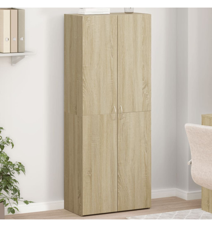 Armoire de classement chêne sonoma 60x32x153 cm bois ingénierie | Mobilier & Déco
